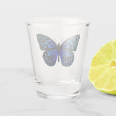 ブルーバタフライ ショットグラス (裏面)