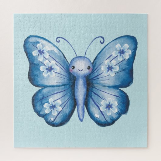 ブルーバタフライ ジグソーパズル (縦)