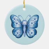 ブルーバタフライ セラミックオーナメント (裏面)