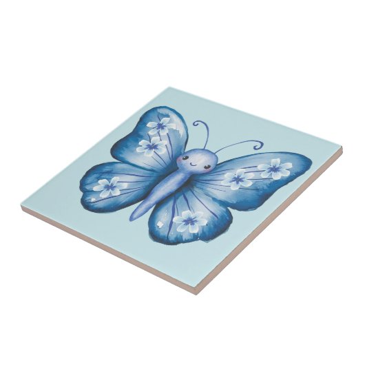 ブルーバタフライ タイル (側面)