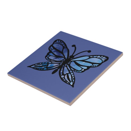 ブルーバタフライ タイル (側面)
