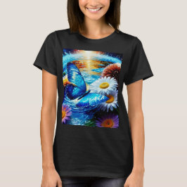 ブルーバタフライ&デイジー Tシャツ