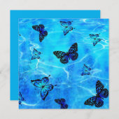 ブルーバタフライ ノートカード (正面/裏面)