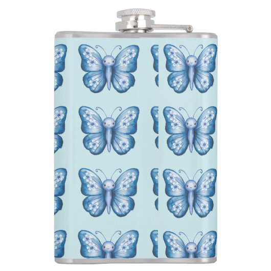 ブルーバタフライ フラスク (裏面)