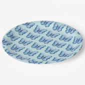 ブルーバタフライ ペーパープレート (アングル)