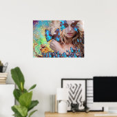 ブルーバタフライ ポスター (ホームオフィス)