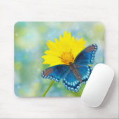 ブルーバタフライ マウスパッド (マウス)