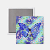 ブルーバタフライ マグネット (正面/裏面)