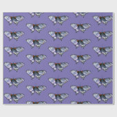 ブルーバタフライ ラッピングペーパー (フラット)