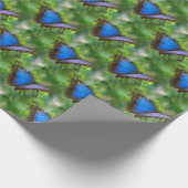 ブルーバタフライ ラッピングペーパー (角)