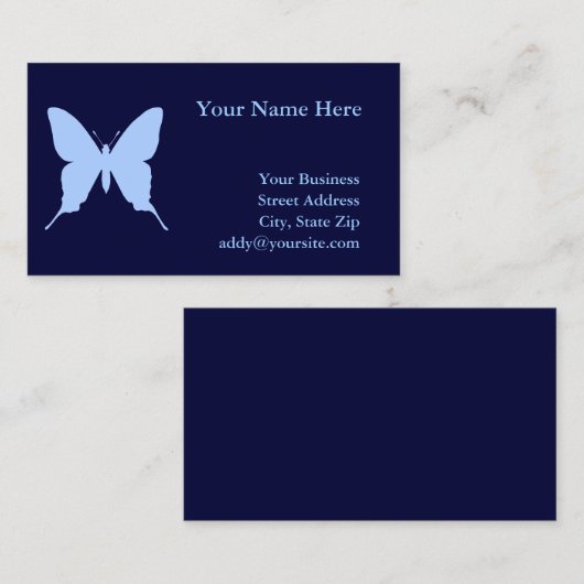 ブルーバタフライ 名刺 (正面/裏面)