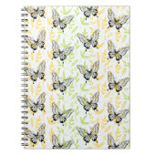 ブルーバタフライ(金の離れ付き)  ノートブック (正面)