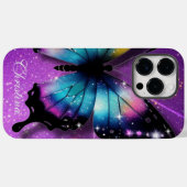 ブルーバタフライ Case-Mate iPhoneケース (裏面 (横))