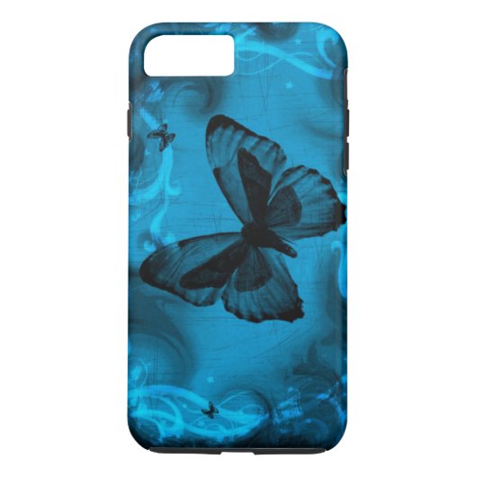 ブルーバタフライ Case-Mate iPhoneケース (裏面)