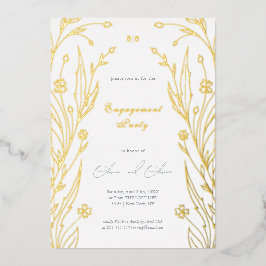 ブルーバターカップ 箔招待状