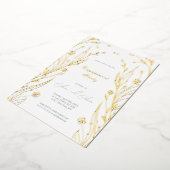 ブルーバターカップ 箔招待状 (回転した状態)