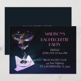 ブルーバチェロレッテマルティーニブライダルパーティ 招待状