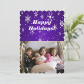 ブルーバックグラウンドフラットカード付き雪片 シーズンカード (スタンド正面)