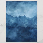 ブルーバックグランド動揺してインクスクラップブック紙 (正面)