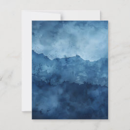 ブルーバックグランド動揺してインクスクラップブック紙 招待状