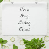 ブルーバックバタフライシャドーモノグラム キッチンタオル (折り畳み)