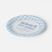 ブルーバックヤードBBQベビーシャワー ペーパープレート (アングル)