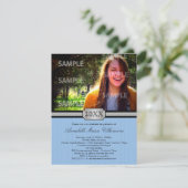 ブルーバックルバンド卒業発表 招待状 (スタンド正面)