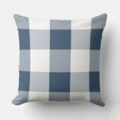 ブルーバッファローチェッククリスマス クッション (正面)