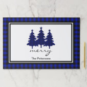 ブルーバッファローチェックパインツリーズ紙パッド ペーパーパッド (インサイチュ)