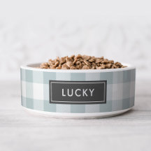 ブルーバッファローチェックモノグラム |編集可能な色