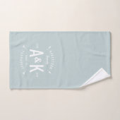 ブルーバッファローチェック&ファームハウスアローモノグラム バスタオルセット (ハンドタオル)