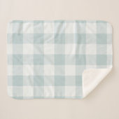 ブルーバッファローチェック |農家モダン家 シェルパブランケット (正面(横))
