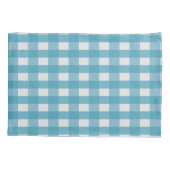 ブルーバッファロープレイドファームカウピローケース 枕カバー (裏面)