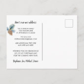 ブルーバッファロープレイドホリデーグリーティングスfromニューホーム 案内ポストカード (裏面)