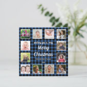 ブルーバッファロープレイド12フォトコラージュクリスマス シーズンカード (スタンド正面)