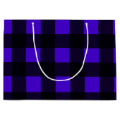 ブルーバッファローラージプレイド ラージペーパーバッグ (正面)