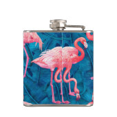 ブルーバナナのフラミンゴ葉ス フラスク (裏面)