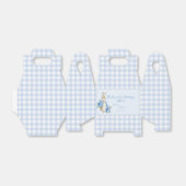 ブルーバニパーソナライズされたーベビーシャワー フェイバーボックス (折り畳みなし)