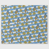 ブルーバニラアイスクリーム ラッピングペーパー (フラット)