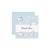 ブルーバニーありがとうご注意カード ノートカード (正面/裏面インサイチュ)