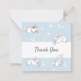 ブルーバニーありがとうご注意カード ノートカード