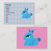 ブルーバニーの名刺 名刺 (正面/裏面)