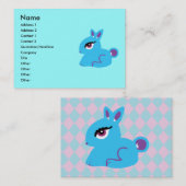 ブルーバニーの名刺 名刺 (正面/裏面)