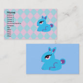 ブルーバニーの名刺 名刺 (正面/裏面)