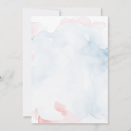 ブルーバニーイースターバースデーパーティー 招待状 (裏面)