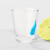 ブルーバニーズアンドピンクハート ショットグラス (左)