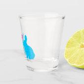 ブルーバニーズアンドピンクハート ショットグラス (右)