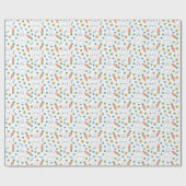 ブルーバニーズニンツ春イースターパターン ラッピングペーパー (フラット)