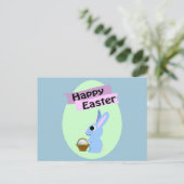 ブルーバニーハッピーイースター シーズンポストカード (スタンド正面)