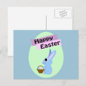 ブルーバニーハッピーイースター シーズンポストカード (正面/裏面)